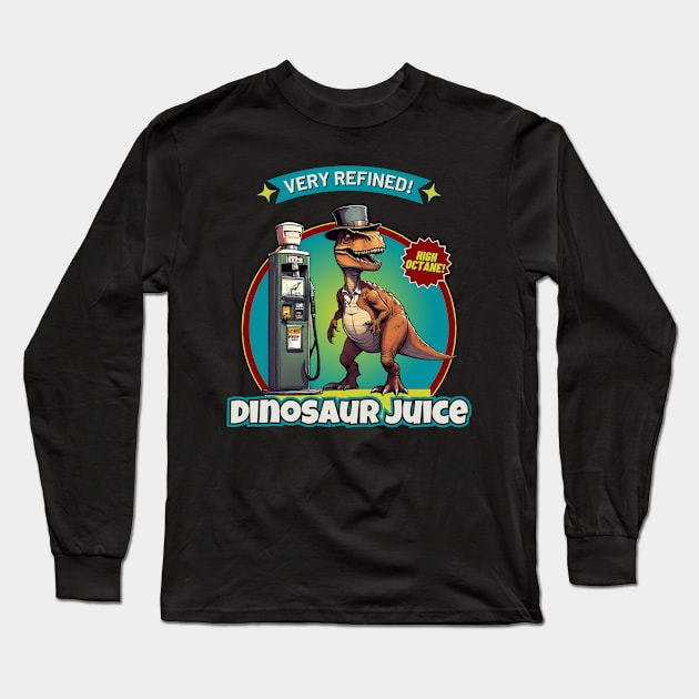 Dinosaur Juice Long Sleeve T-Shirt by Kenny The Bartender's Tee Emporium